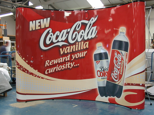 Coca Cola pop up stand