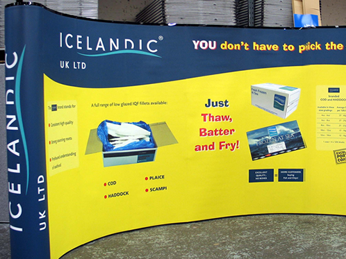 Icelandic pop up stand